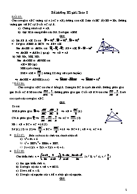 Bồi dưỡng HS giỏi Toán 8